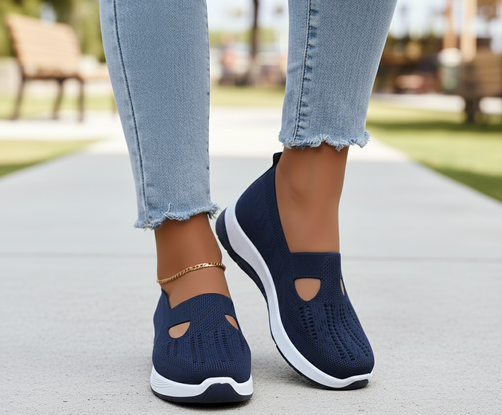 CloudWalker Slip-On Mesh Air Cushion Breathable Women's Sneakers - Image 21