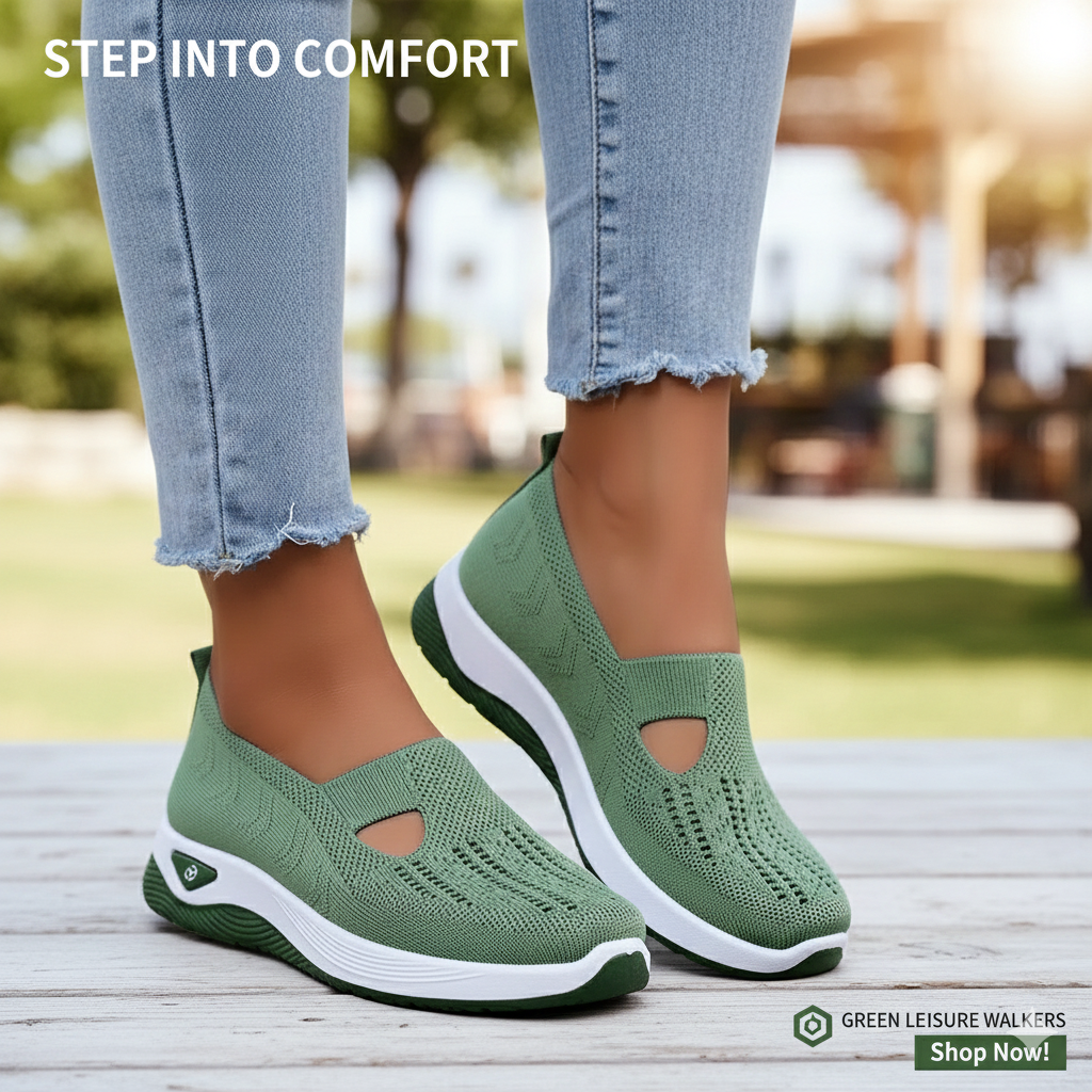 CloudWalker Slip-On Mesh Air Cushion Breathable Women's Sneakers - Image 22