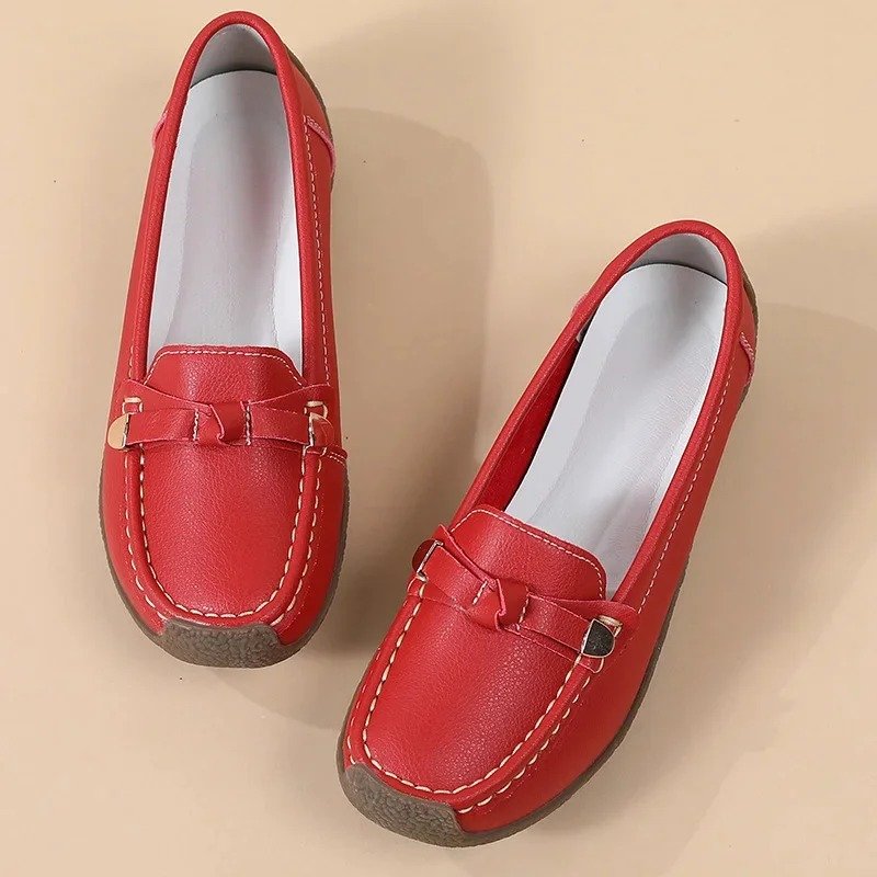 Luxury Premium Mocasines Slip on PU Leather High Quality Loafers Women Shoes - Image 16