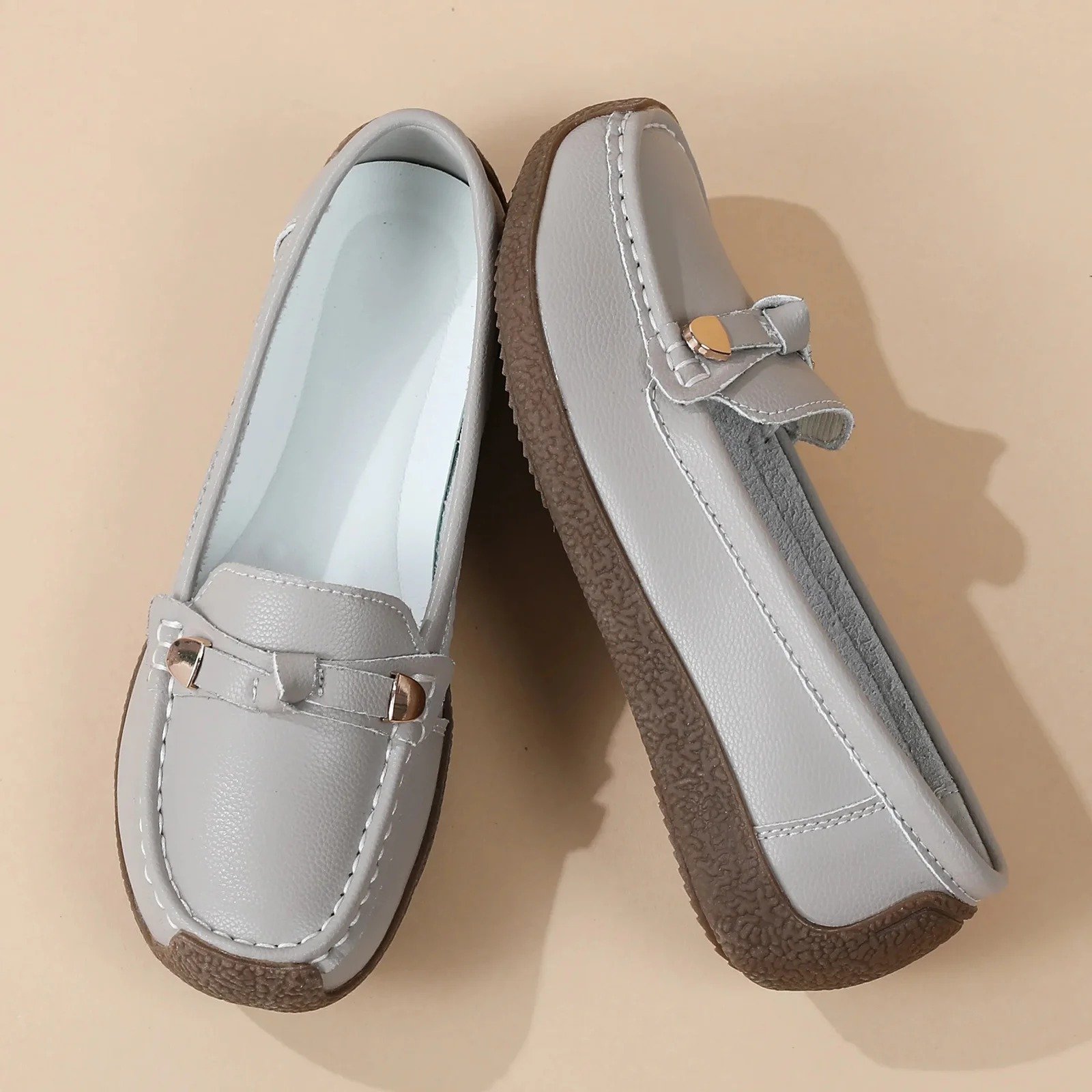 Luxury Premium Mocasines Slip on PU Leather High Quality Loafers Women Shoes - Image 13