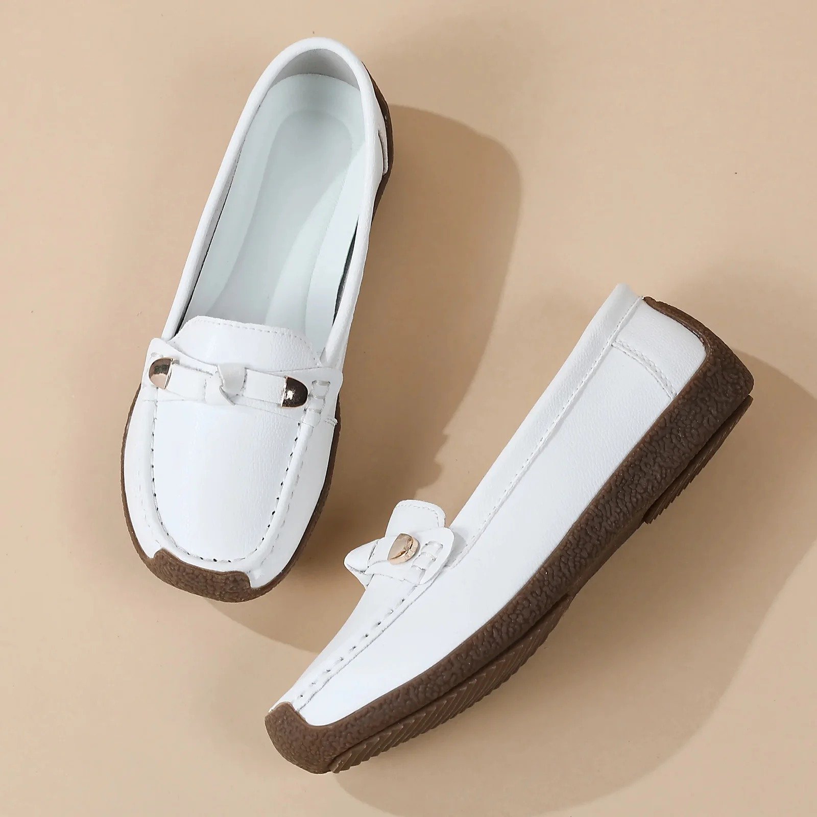Luxury Premium Mocasines Slip on PU Leather High Quality Loafers Women Shoes - Image 18