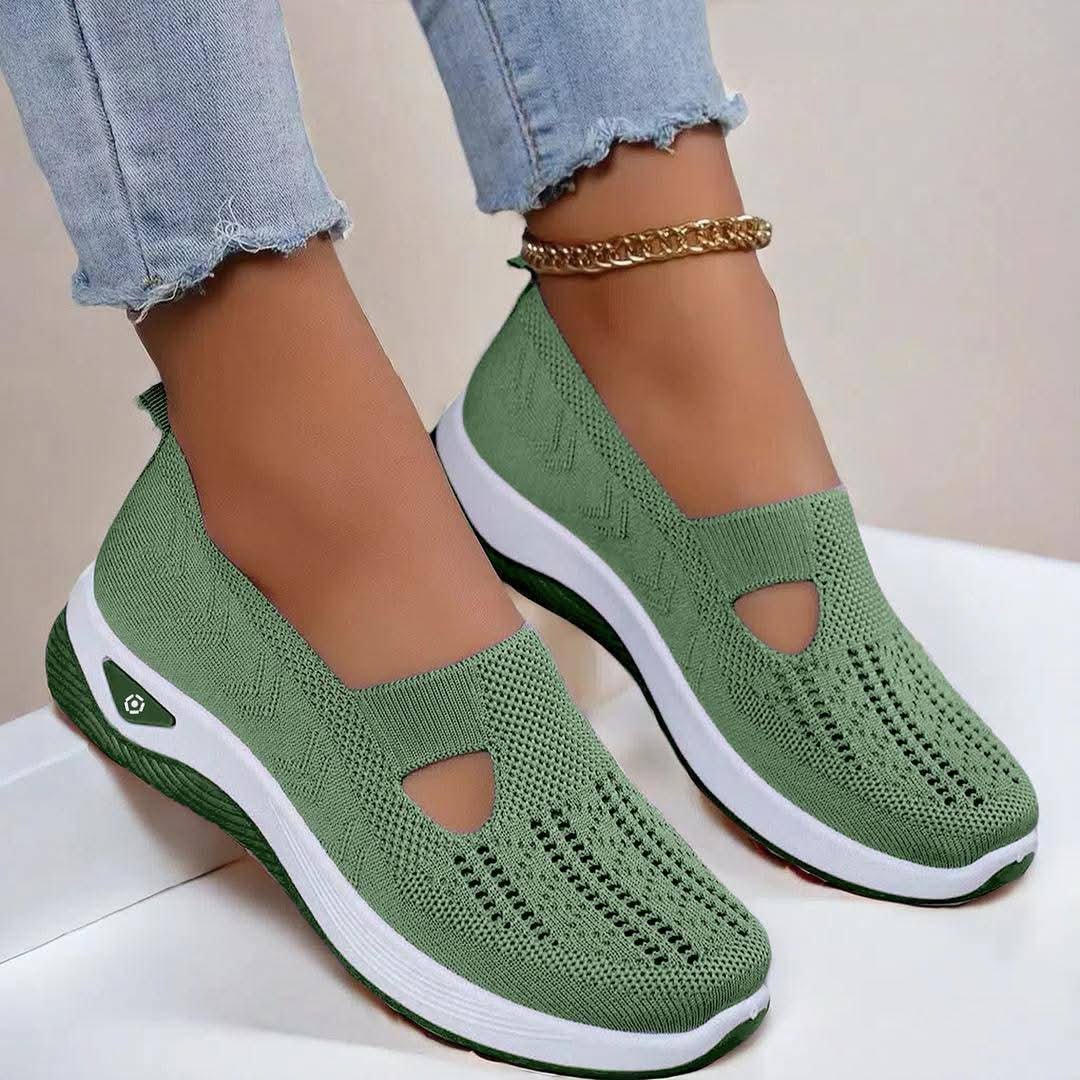 CloudWalker Slip-On Mesh Air Cushion Breathable Women's Sneakers - Image 18