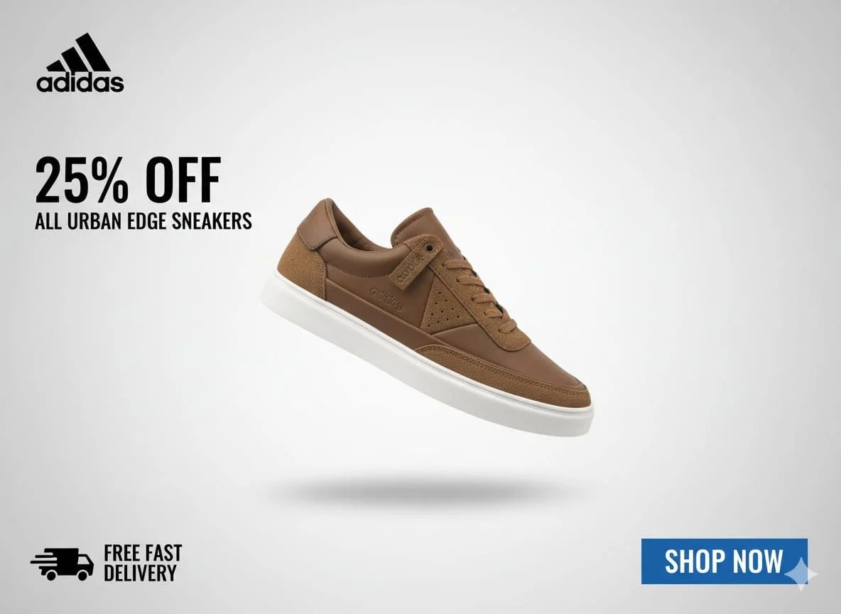 Adidas Premium Leather Urban Casual Sneakers - Image 14