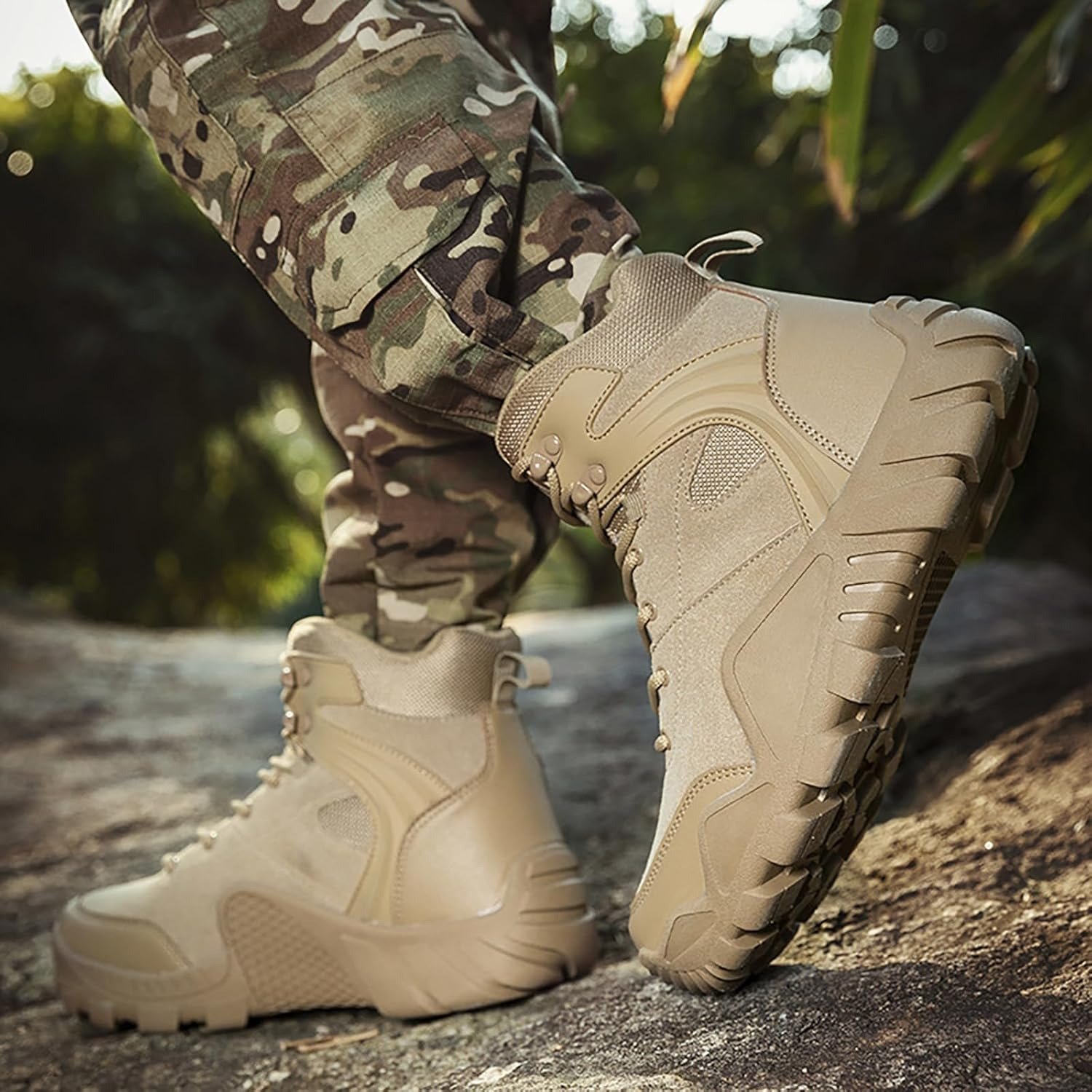 Hiking Shoes Men Waterproof Light Trekking Shoes Men Ankle Mountaineering Shoes Non-Slip Comfortable Outdoor Shoes Men for Sport Hiking & Combat Boots - Image 18