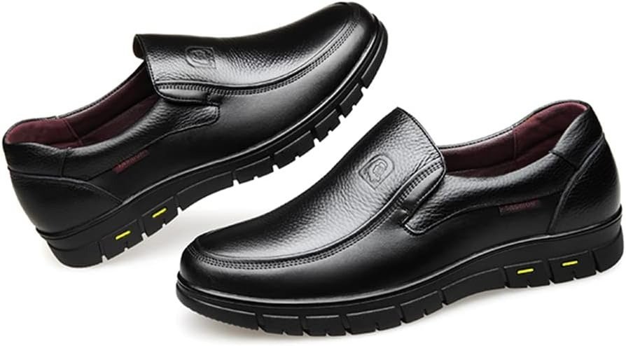 Leather Slip on Loafers for Men Non-slip Rubber Sole Fashion Design Lightweight & Breathable - Image 24