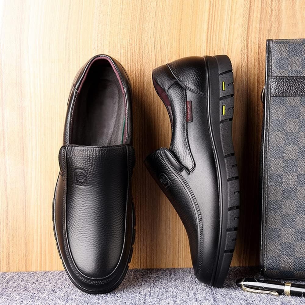 Leather Slip on Loafers for Men Non-slip Rubber Sole Fashion Design Lightweight & Breathable - Image 17