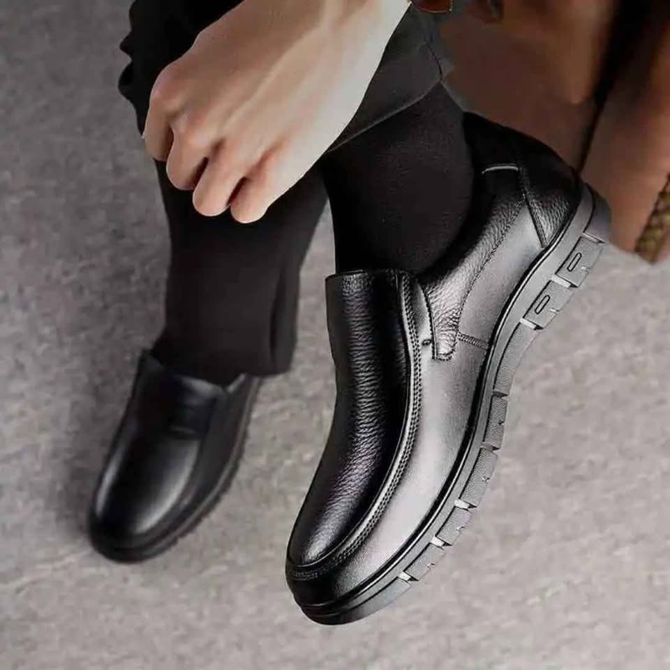 Leather Slip on Loafers for Men Non-slip Rubber Sole Fashion Design Lightweight & Breathable - Image 13