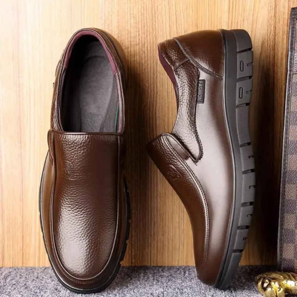Leather Slip on Loafers for Men Non-slip Rubber Sole Fashion Design Lightweight & Breathable - Image 8