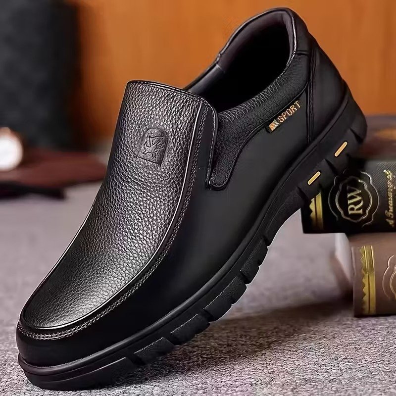 Leather Slip on Loafers for Men Non-slip Rubber Sole Fashion Design Lightweight & Breathable - Image 14