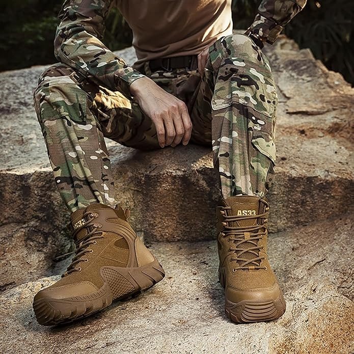 Hiking Shoes Men Waterproof Light Trekking Shoes Men Ankle Mountaineering Shoes Non-Slip Comfortable Outdoor Shoes Men for Sport Hiking & Combat Boots - Image 6