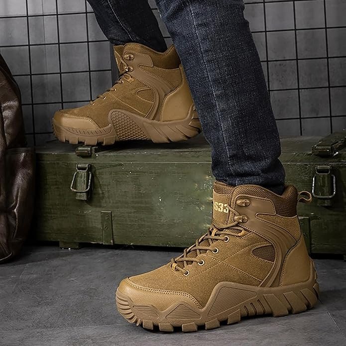 Hiking Shoes Men Waterproof Light Trekking Shoes Men Ankle Mountaineering Shoes Non-Slip Comfortable Outdoor Shoes Men for Sport Hiking & Combat Boots - Image 8