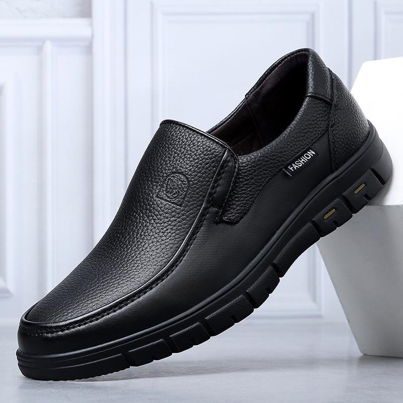 Leather Slip on Loafers for Men Non-slip Rubber Sole Fashion Design Lightweight & Breathable - Image 10