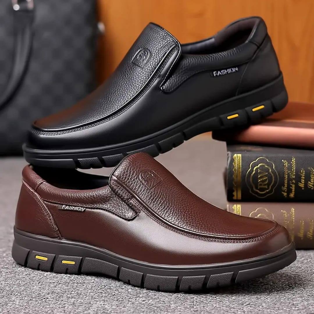 Leather Slip on Loafers for Men Non-slip Rubber Sole Fashion Design Lightweight & Breathable - Image 16
