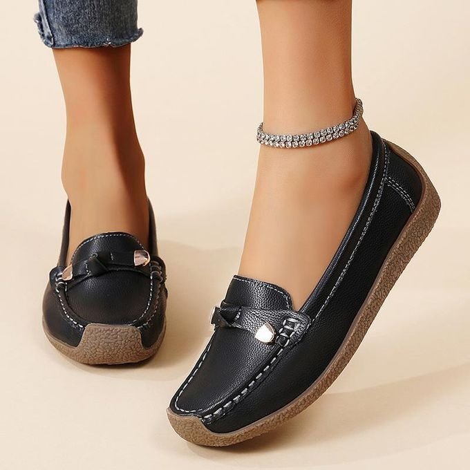Luxury Premium Mocasines Slip on PU Leather High Quality Loafers Women Shoes - Image 2
