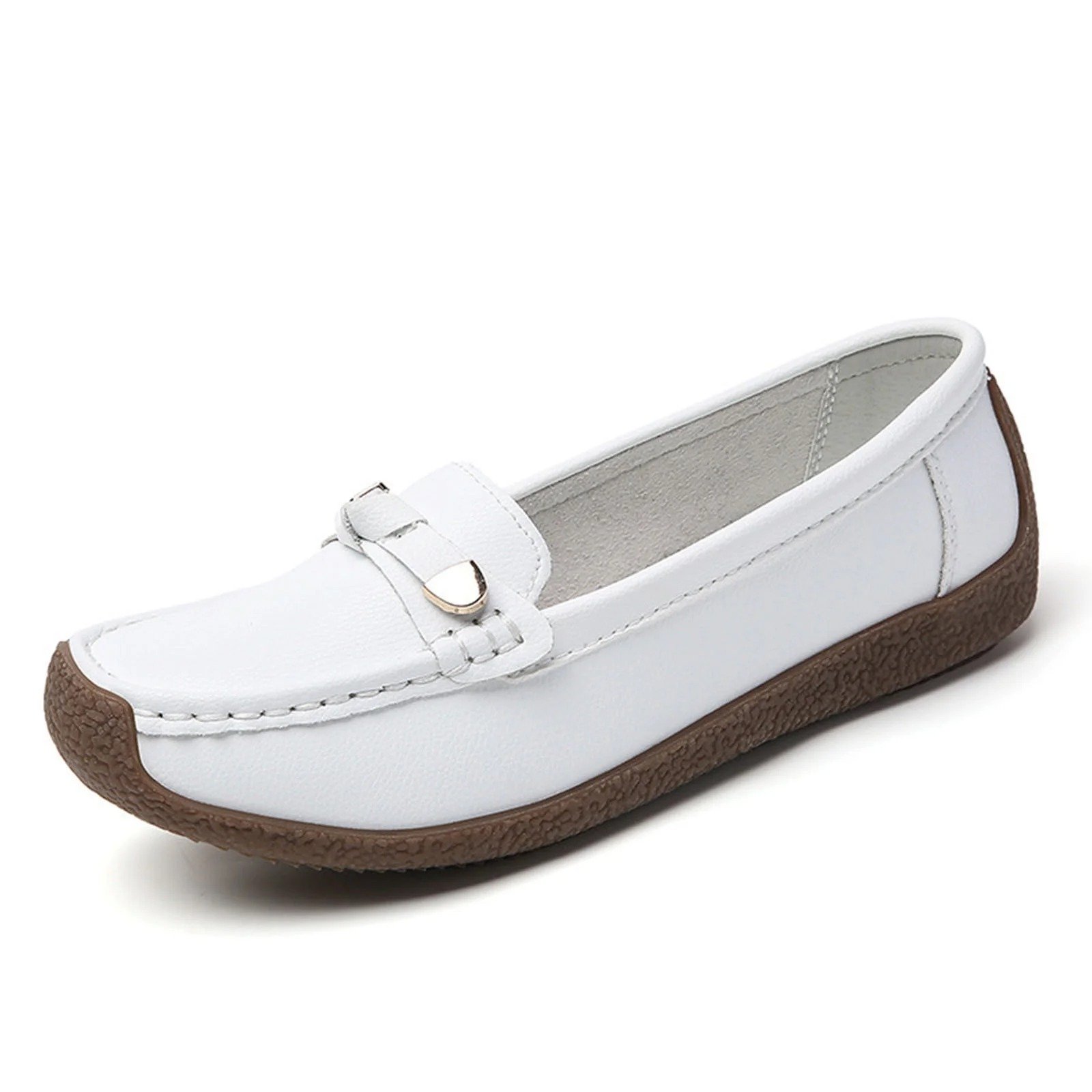 Luxury Premium Mocasines Slip on PU Leather High Quality Loafers Women Shoes - Image 24