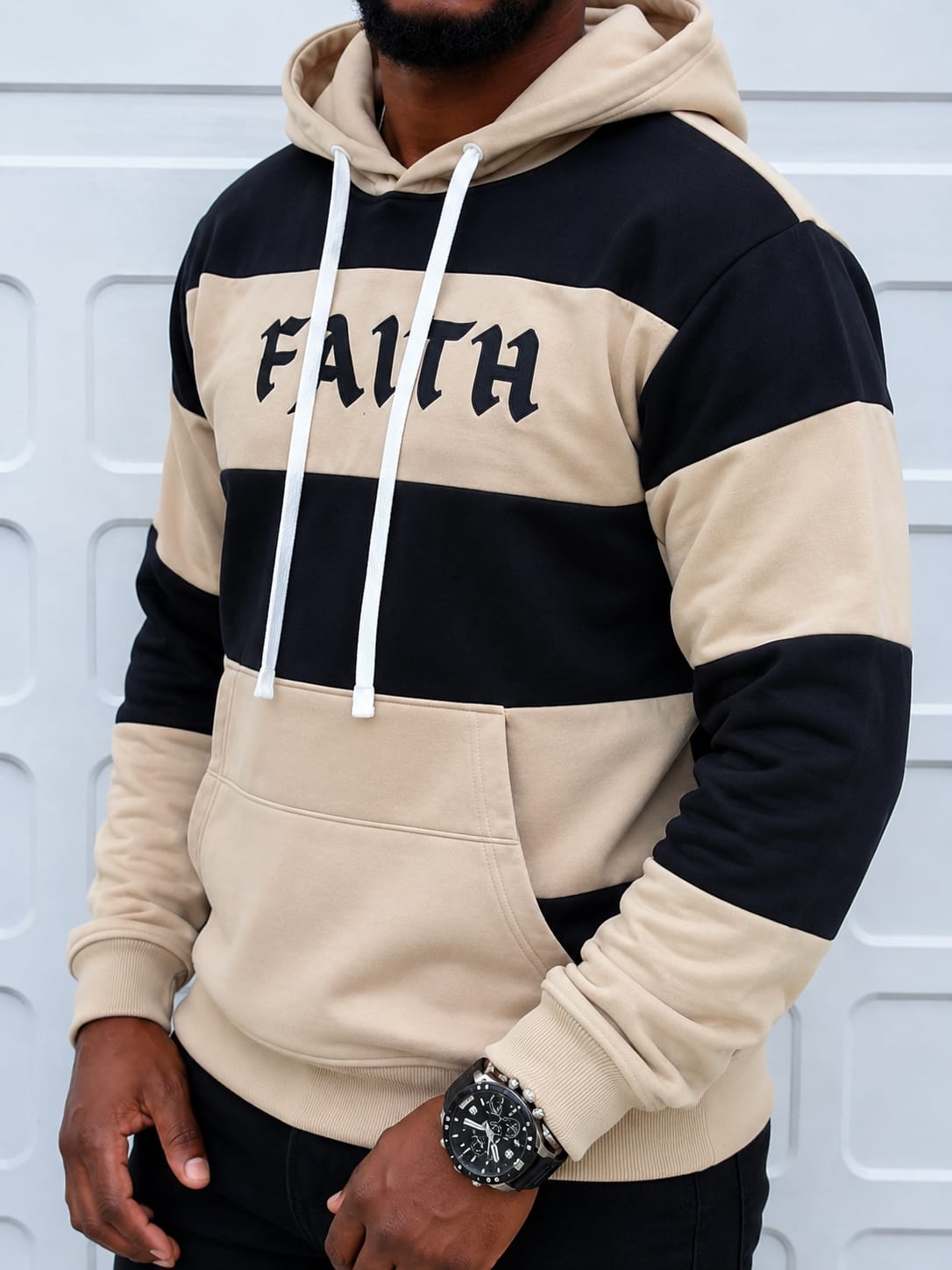 PREMIUM COLORBLOCK FAITH HOODIE