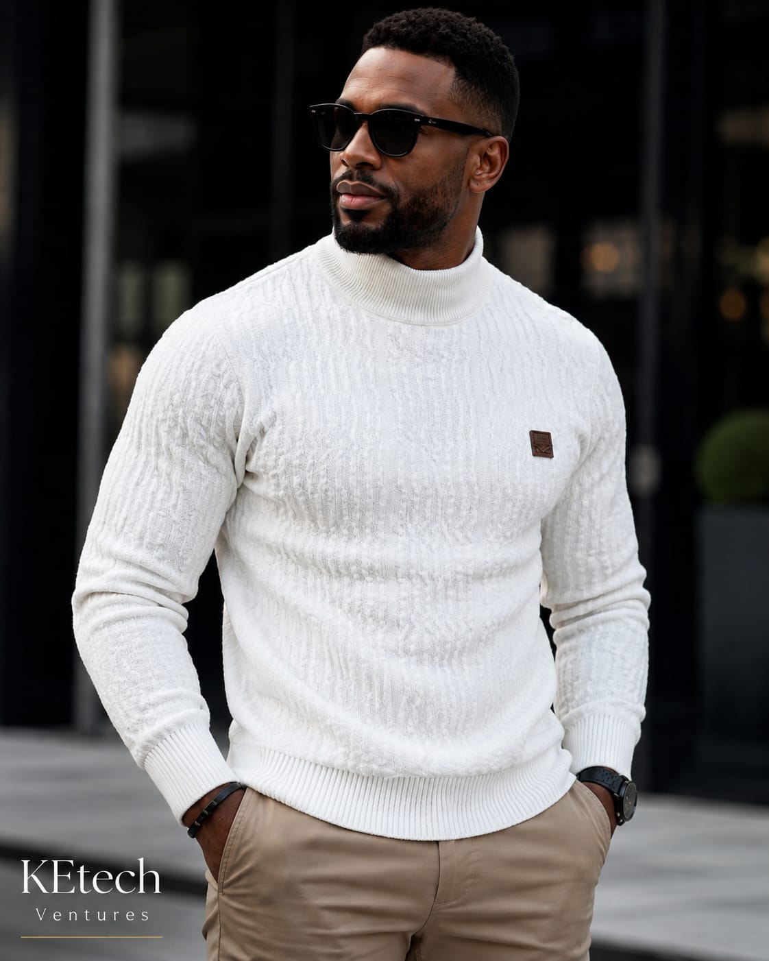 Prestige Mock Neck Sweater - Image 3