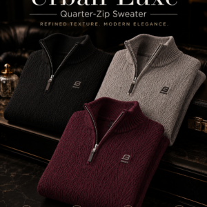 Urban Luxe Quarter-Zip Sweater