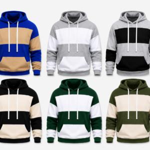 Premium Colorblock Pullover Hoodie