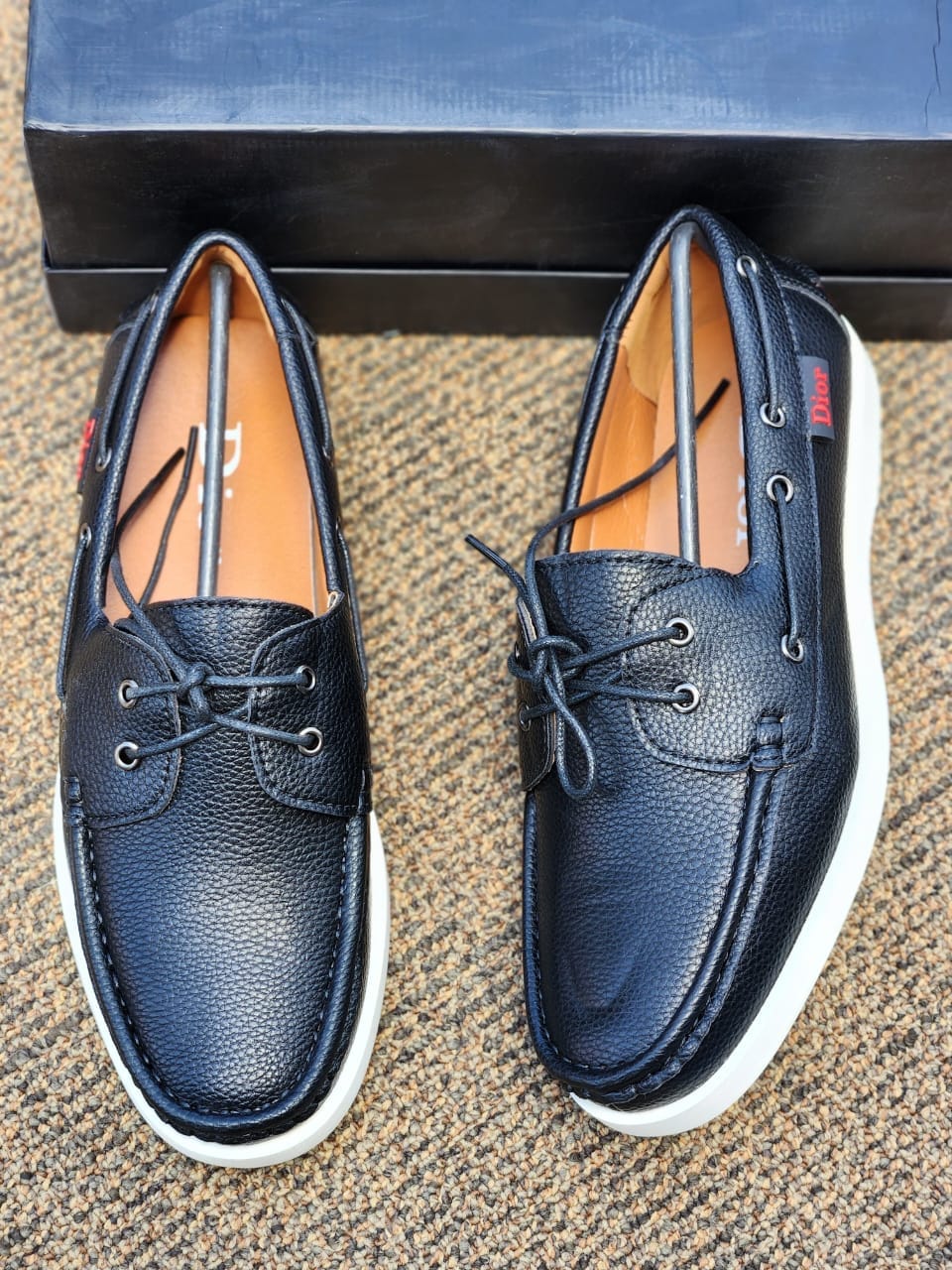 Premium Classic Leather Boat Shoes - Image 3