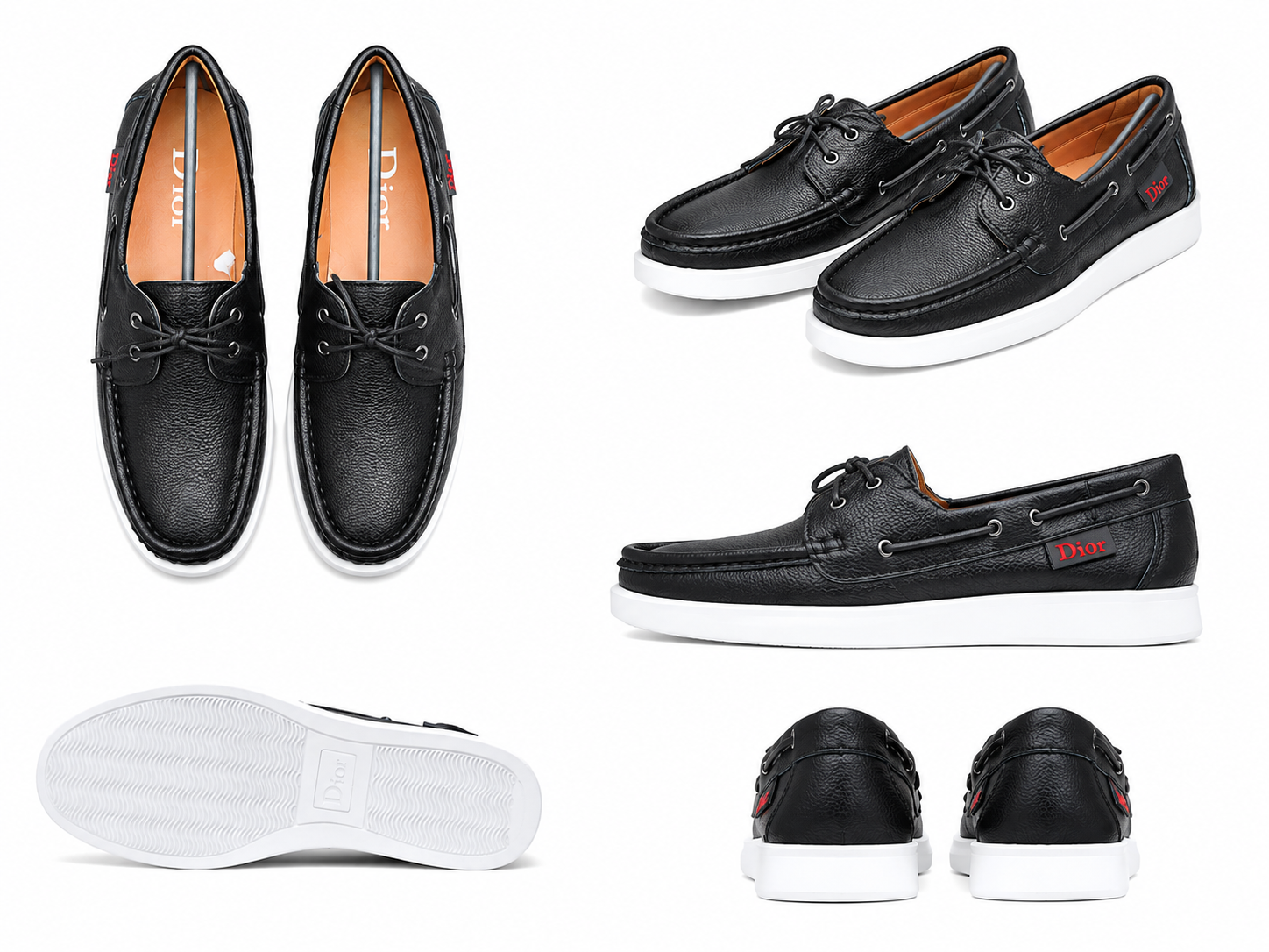 Premium Classic Leather Boat Shoes - Image 5